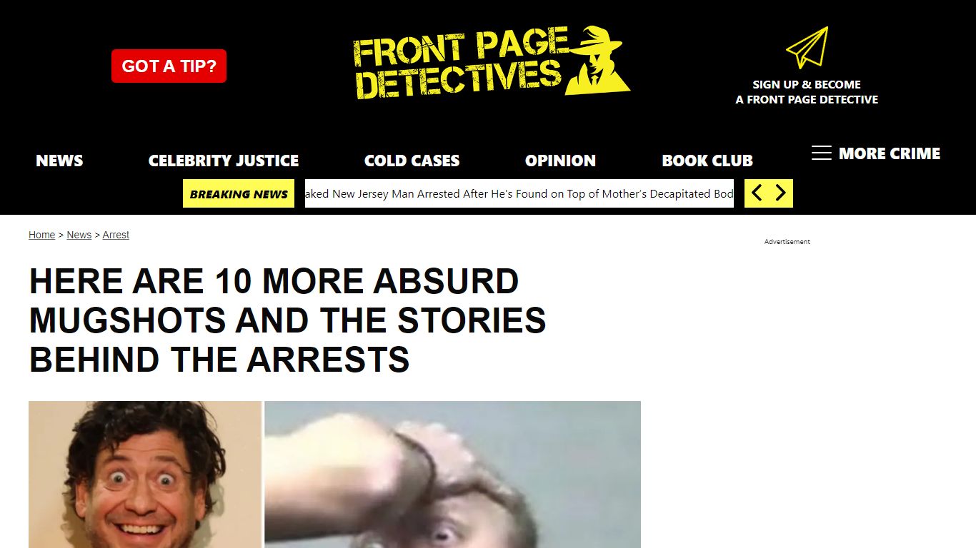 Here are 10 crazy mugshots and why the suspects were in cuffs